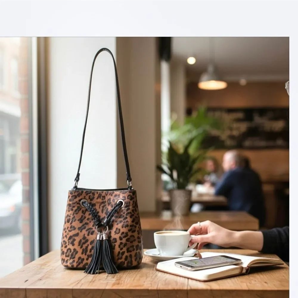 BUENO Convertible Crossbody Shoulder Handbags Leopard Print